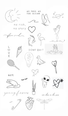 some drawings that are drawn on paper and have been placed in different places to describe what they