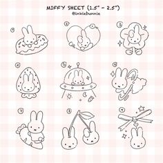 the instructions for how to draw cute animals