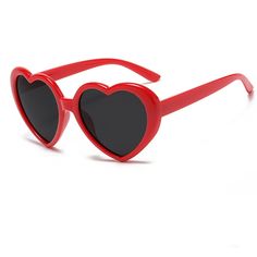 PRICES MAY VARY. Fashionable cute red heart sunglasses show vintage, 1950's-60's feel, which are much popular from pass to now. Heart design of timeless fashion can not only adapt to various outfits and occasions effectively, but expressing your distinctive style exactly, getting youthful, engaging look to stand out from the crowd. Amear heart sunglasses made of strong stainless steel metal hinges, upgrading high quality plastic frame, one-piece nose pads, exquisite temples. Lightweight, durable Red Heart Sunglasses, Sunglasses Packaging, Heart Shaped Glasses, Fashion Oversized, Sunglasses Retro, Heart Glasses, Red Glasses, Plastic Sunglasses, Love Shape