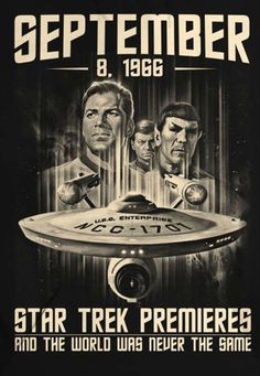 the poster for star trek's 50th anniversary celebration