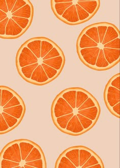 an image of oranges cut in half on a pink background seamless wallpaper