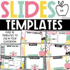 the back to school slides templates are ready for students to use in their classroom