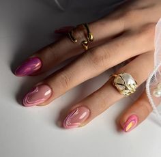 Classy Nail Art Ideas, Beauty Hacks Nails, Simple Gel Nails, Vibrant Nails, Simple Acrylic Nails, Pearl Nails, Short Acrylic Nails Designs, Minimalist Nails