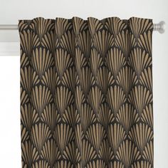 a curtain with an art deco design on it