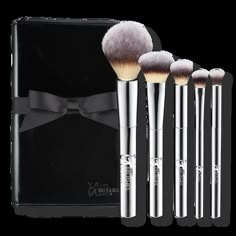 Your Beautiful Basics Airbrush 101 5 Pc Makeup Brush Set - IT Brushes For ULTA | Ulta Beauty Eyebrow Eyeshadow, About Makeup, Too Faced Concealer, Makeup Bag Organization, Skincare Tools, Arab Women, Makeup Obsession, Pedicure Tools, Body Makeup