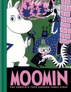 a book cover with an image of moomin