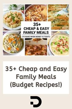 the cover of 35 cheap and easy family meals