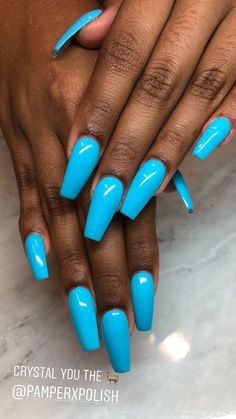 Fluorescent Blue Nails, Blue Neon Nails Summer, Neon Blue Nails Acrylic, Neon Blue Nails Design, Nails Neon Blue, Blue Nails Coffin, Neon Blue Nails, Blue Coffin Nails