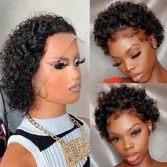 Kręcony Bob, Short Lace Front Wigs, Cheap Human Hair Wigs, Short Curly Pixie, Curly Lace Wig, Curly Bob Wigs, Curly Pixie, Cheap Human Hair, Short Curly Wigs