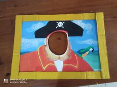 a painting of a man with a pirate hat