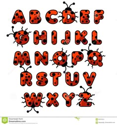 the alphabet with ladybugs - animals characters