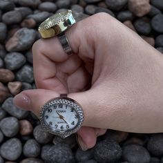 Elevate your style with this elegant adjustable watch ring, the perfect blend of functionality and fashion. Featuring a vintage-inspired oval design, this quartz timepiece comes in both silver and gold tones, offering versatility and a unique fashion statement for women who appreciate practical jewelry. ⌚ Functional Timepiece: Keeps accurate time with reliable quartz movement. 🔄 Adjustable Fit: Easy-to-wear ring that adjusts to fit any finger size. 🎨 Color Options: Available in both silver and Practical Jewelry, Watch Rings, Watch Ring, Trendy Watches, Watch Jewelry, Jewelry For Men, Oval Ring, Ring Watch, Oval Rings