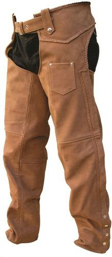 Moto Dress, Mountain Man Clothing, Womens Motorcycle, Brown Motorcycle, Motorcycle Chaps, Custom Cowboy Boots, Biker Wear, Man Clothing