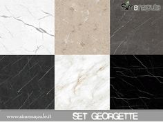 marble tiles with different colors and textures