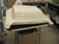 the mattress is being made and ready to be put into the machine for its new owner