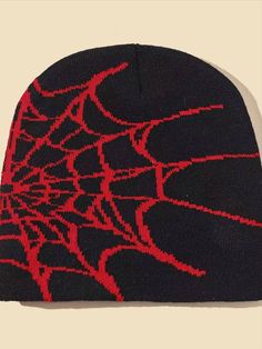 Spider Man Beanie, Spider Web Pattern, Web Pattern, Mens Beanie Hats, Knitted Hats Kids, Web Patterns, Men's Beanies, Fashion Cap, Style Hip Hop