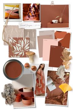 a collage of different colors and textures