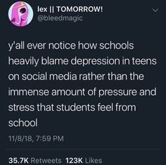 the tweet is posted to someone about their school's social media response