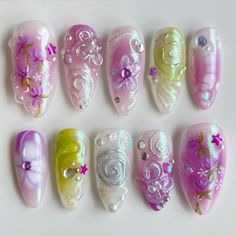 Picnic Nails, Grunge Cyberpunk, Baby Tate, Fruit Nails, Purple Fruit, Nails Inspired