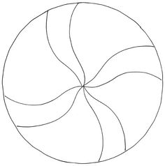 an image of a circular object that is in the shape of a circle with lines on it