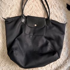 Selling Both Of The Bags Together Longchamp Bags, 2 For 1, Large Shoulder Bags, Womens Tote Bags, Black And Brown, Shoulder Bag, Women Shopping, Color, Black