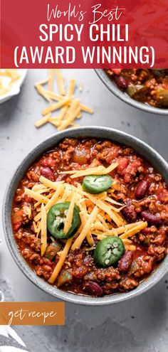 Award-winning spicy chili recipe made with ground beef, veggies, and a kick of heat, perfect for crockpot or stovetop. Award Winning Beef Chili, Best Spicy Chili Recipe Award Winning, Easy Spicy Chili Recipe, The Best Spicy Chili Recipe, Spicy Chili Recipe Easy, Spicy Beef Chili Recipe, Best Chili Recipe Award Winning, Hot Chili Recipe, Award Winning Chili Recipe