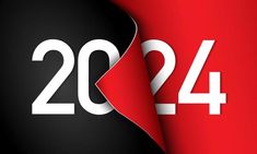 red and black background with the number twenty four