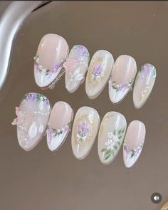 @friskynails on insta Boho Nails, Fantasy Nails, Vintage Nails, Cute Nail Art Designs, Simple Gel Nails, Blush Nails, Pretty Gel Nails, Really Cute Nails, Soft Nails