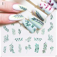 Nail Accessories Nail Paste Nail Decoration Nail Sticker beautiful high quality. Spring Eye Makeup, Nail Art Tattoo, Summer Eye Makeup, Water Nails, Sticker Flower, Manicure Nail Art, Summer Manicure, Nail Art Sticker, Simple Summer