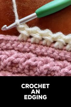 How to Crochet an Edging Granny Square Edging And Borders, Crochet Edgings And Borders Free Pattern, Crochet Trims And Borders, Crochet Edging And Borders Easy, Crochet Blanket Edges Ideas, Easy Crochet Borders For Blankets, Crochet Edging And Borders, Crochet Edging Patterns Free, Crochet Edging Tutorial