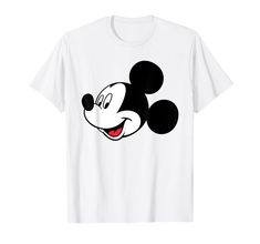 mickey mouse t - shirt with the face of mickey mouse on it's chest