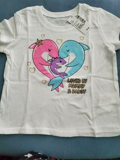 Reborn Clothes, Stars Glitter, Childrens Place, Dolphins, Toddler Girl, Size 12, Glitter, Stars, T Shirt