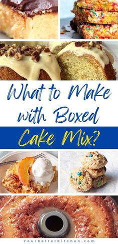 what to make with boxed cake mix?