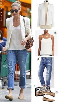 How to Style Boyfriend Jeans: boyfriend jeans with flats, super cute look! Fashion for the Modern Mom Jo-Lynne Shane White Blazer Outfit Jeans, Denim Jeans And Blazer Outfit, H&m Blazer Outfit, White Blazer Outfit Casual Classy, White Blazer Outfit Dressy, White Blazer Outfit Casual, Blazer And Jeans Outfit Women, How To Wear Boyfriend Jeans, Boyfriend Jeans Outfit