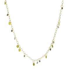 Petra Class Tiny Oval Link Chain with Chocolate Diamonds | Quadrum Gallery Class Jewelry, Chocolate Diamond, Chocolate Diamonds, Yellow Gold Necklace, Gold Silk, Diamond Chain, Lilac Color, Necklace Designs, Link Chain