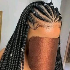 Futuristic Hair, Protective Hairstyles For Natural Hair, Cute Braided Hairstyles, Pretty Braided Hairstyles, African Braids Hairstyles