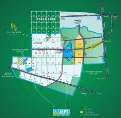 the map shows where to go and what to see in each section of the park