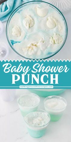 Celebrate your baby shower with this easy party drink! A non-alcoholic drink that is filled with tartness and sweetness. This baby shower punch pink or blue will surely impress. Don't miss out on this baby shower punch recipe! Punch Party Ideas, Blue Ice Cream Punch, Baby Shower Punch Gender Neutral, Punch Recipes Non Alcoholic Blue, Fall Baby Shower Punch Ideas, Baby Boy Shower Punch Recipe, Bridal Shower Punch Recipes Sherbert, Blue Raspberry Punch, Green Punch For Baby Shower Recipe