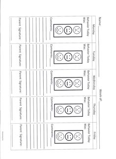 four different faces are shown in this worksheet