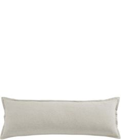 From HiEnd Accents&#x2C; this pillow features:Crafted from fine French flax linenLightweight&#x2C; airy&#x2C; and durableFace and Back: LinenFill: Waterfowl feathersApprox. 14" W x 42" LSpot clean recommendedImported. Long Lumbar Pillow, Dillard's, Lumbar Pillow, Decorative Throw Pillows, Decorative Pillows, Throw Pillows, Pillows