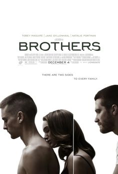 the movie poster for brothers starring two young women and a man standing next to each other