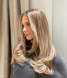 Honey With Blonde Highlights, Oat Blonde Hair, Lived In Color Blonde, Blonde To Natural Color Before And After, Dirty Blonde Hair Medium Length, Blonde Long Layered Hair, Brown To Blonde Hair Transformation, Winter Blonde Hair Balayage, Level 8 Blonde