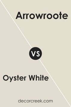 Oyster White SW 7637 by Sherwin Williams vs Arrowroote SW 9502 by Sherwin Williams Sherwin Williams, Coordinating Colors, Accent Colors, Paint Colors, House Plans, White, Color