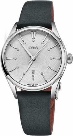 Oris Artelier Date Diamonds 56177244051LS-Black Item #: 56177244051LS-BLACK Glass Exhibition, Watch Packaging, Watch Straps