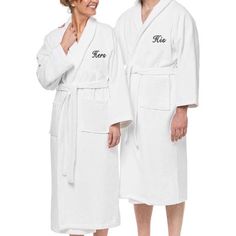 ● Wrap yourself in luxury with our Embroidered Personalized unisex 2-pack set couples bathrobes. Choose from: His/Hers, Mr./Mrs. Queen/King, Mami/Papi, Mom/Dad, Hubby/Wifey, Bride/Groom and Plain variations. Designed for both comfort and style, our robes feature a cozy shawl collar that provides warmth and a sophisticated appearance. Convenient front pockets are perfect for keeping your essentials close at hand, while the waist belt closure ensures a secure fit. For care, simply wash the robes … Bathrobes For Women, Personalized Bathrobe, Personalized Robes, Monogram Robes, Cozy Shawl, Embroidered Robes, Personalized Robe, Bath Robes For Women, Couples Gifts