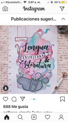 an instagram page with the caption's in spanish and english on it