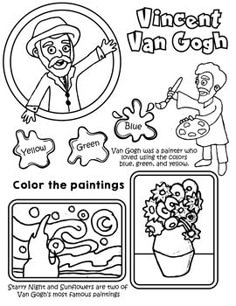 a coloring page for children to color