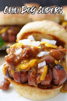 a close up of a hot dog on a bun