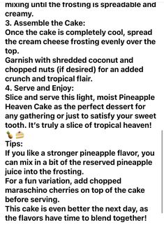 Shredded Coconut, Pineapple Juice, Perfect Desserts, Cream Cheese Frosting, Cream Cheese, Sweet Tooth