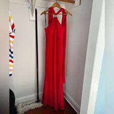 Perfect For A Black Tie Event. Never Worn, Tags Still On Red Full Length Evening Dress, Red Full-length Evening Gown, Red Long Dress Gown For Formal Occasions, Red Floor-length Evening Gown, Red Floor-length Maxi Dress For Formal Events, Red Formal Floor-length Maxi Dress, Formal Red Floor-length Maxi Dress, Red Full Length Formal Gown, Red Formal Maxi Dress